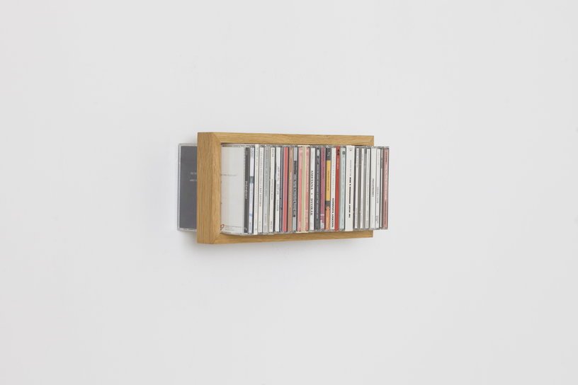 Etagère murale range CD en bois de chêne naturel B - cd 1 - Das kleine b - The Cool Republic