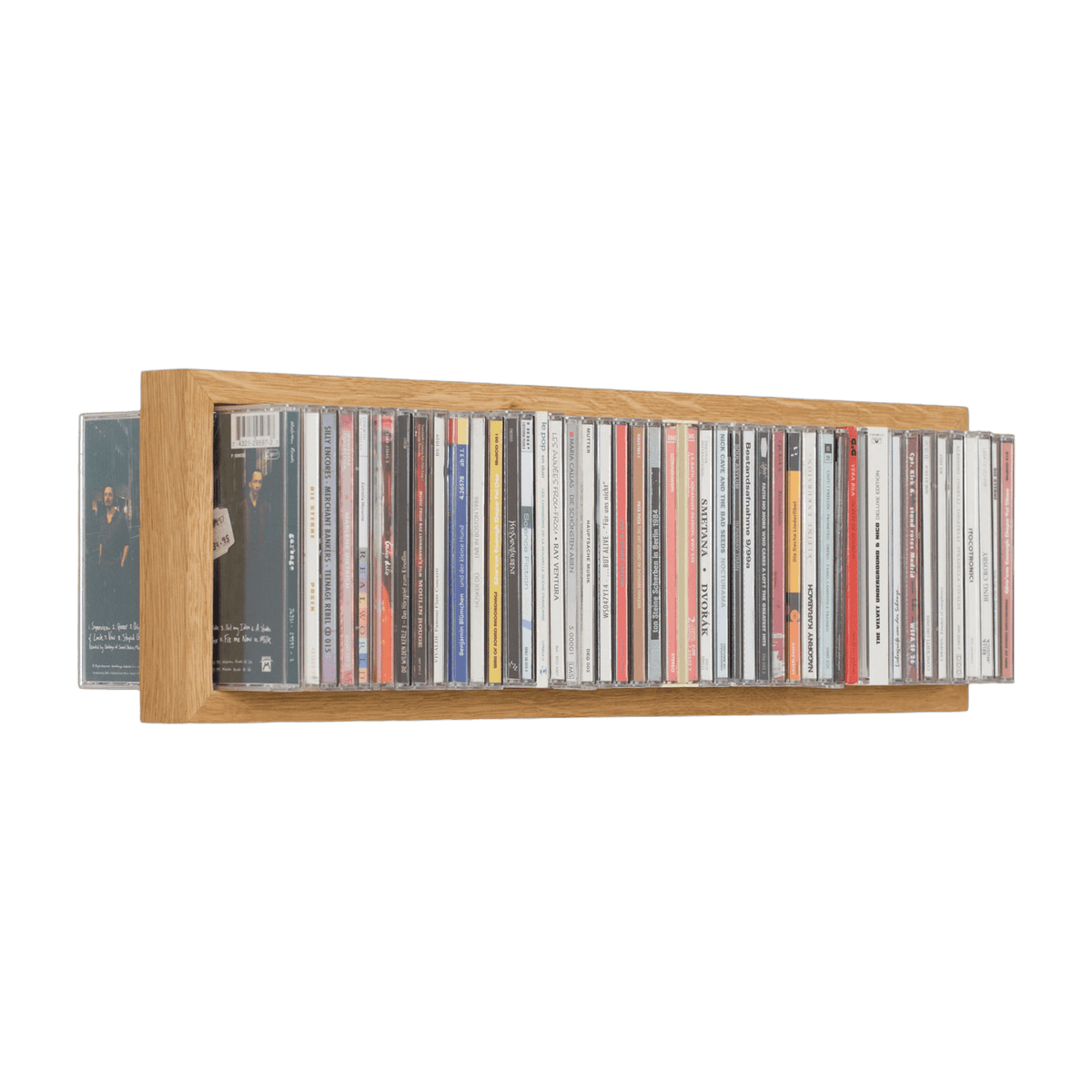 Etagère murale range CD en bois de chêne naturel B-cd 2 - Das kleine b - The Cool Republic