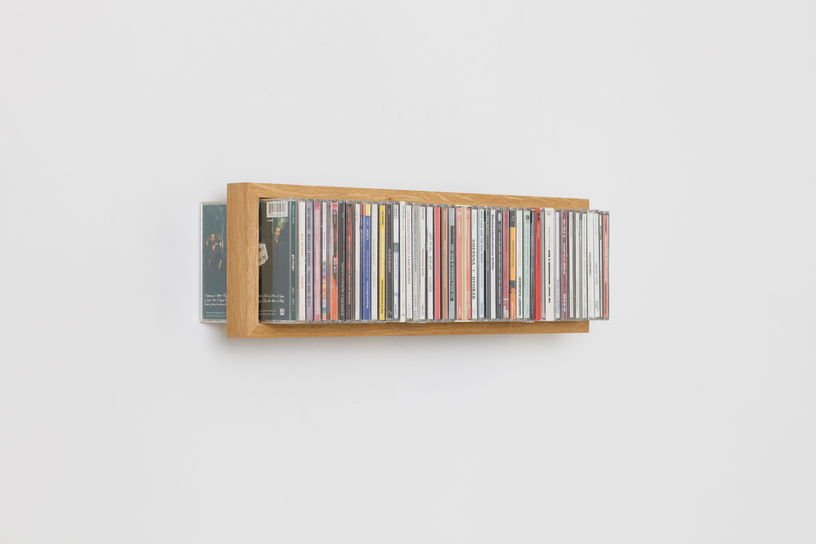 Etagère murale range CD en bois de chêne naturel B - cd 2 - Das kleine b - The Cool Republic