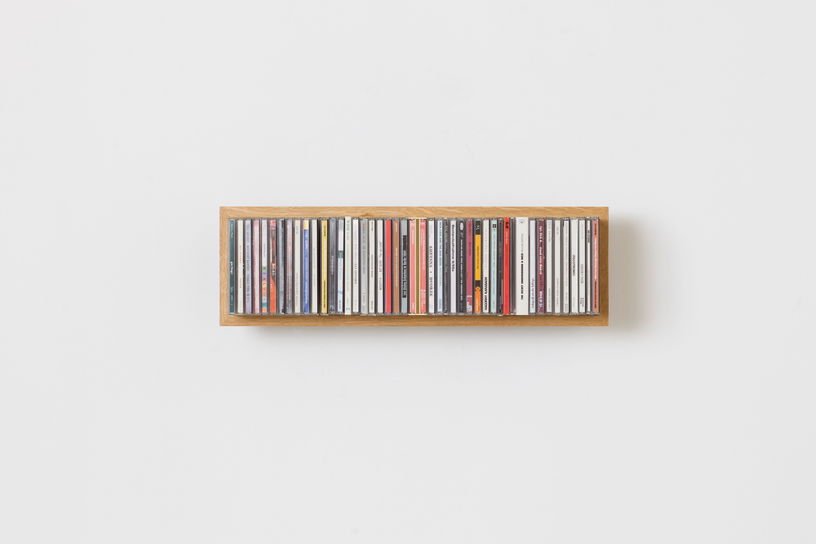 Etagère murale range CD en bois de chêne naturel B - cd 2 - Das kleine b - The Cool Republic