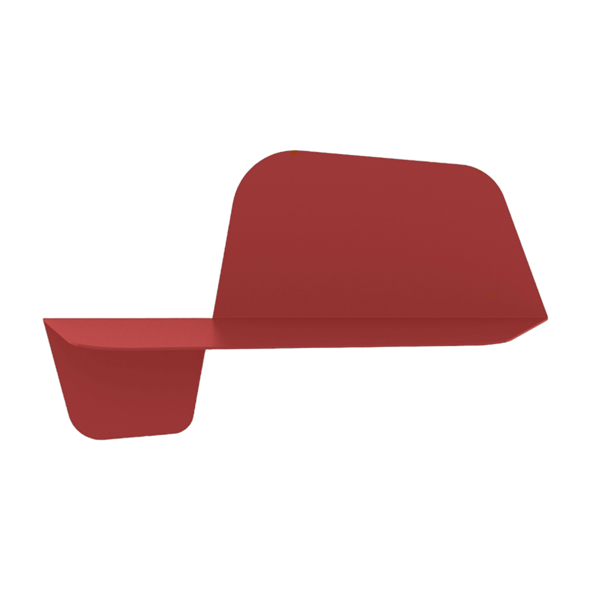 Étagère murale rouge 60 cm Flap - Meme Design - The Cool Republic