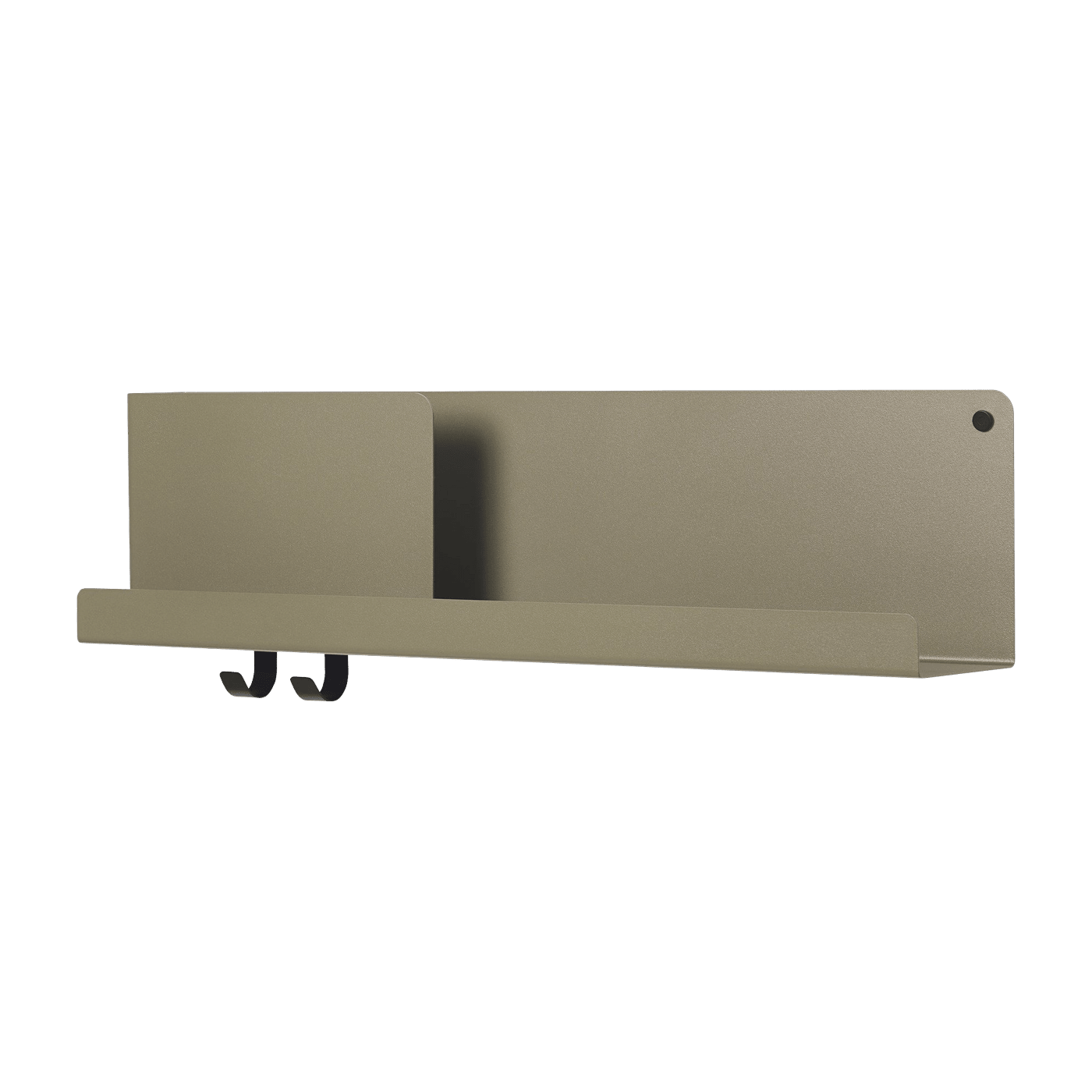 Étagère vert olive en métal 63 cm Folded - Muuto - The Cool Republic