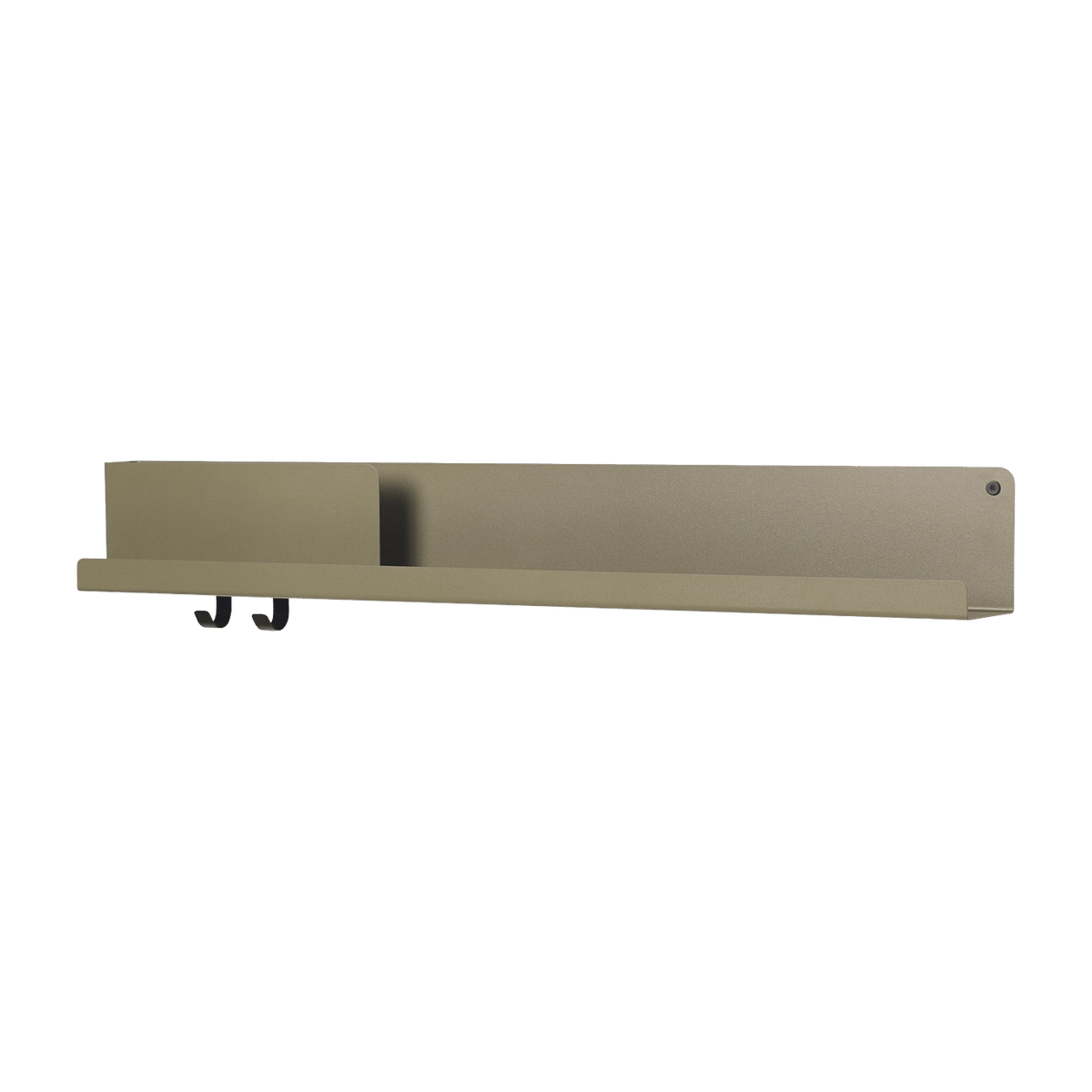 Étagère vert olive en métal 96 cm Folded - Muuto - The Cool Republic