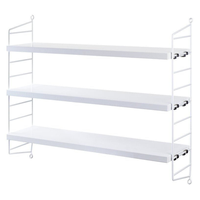 Etagères en bois blanc String Pocket - String furniture - The Cool Republic