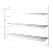 Etagères en métal blanc String Pocket - String furniture - The Cool Republic