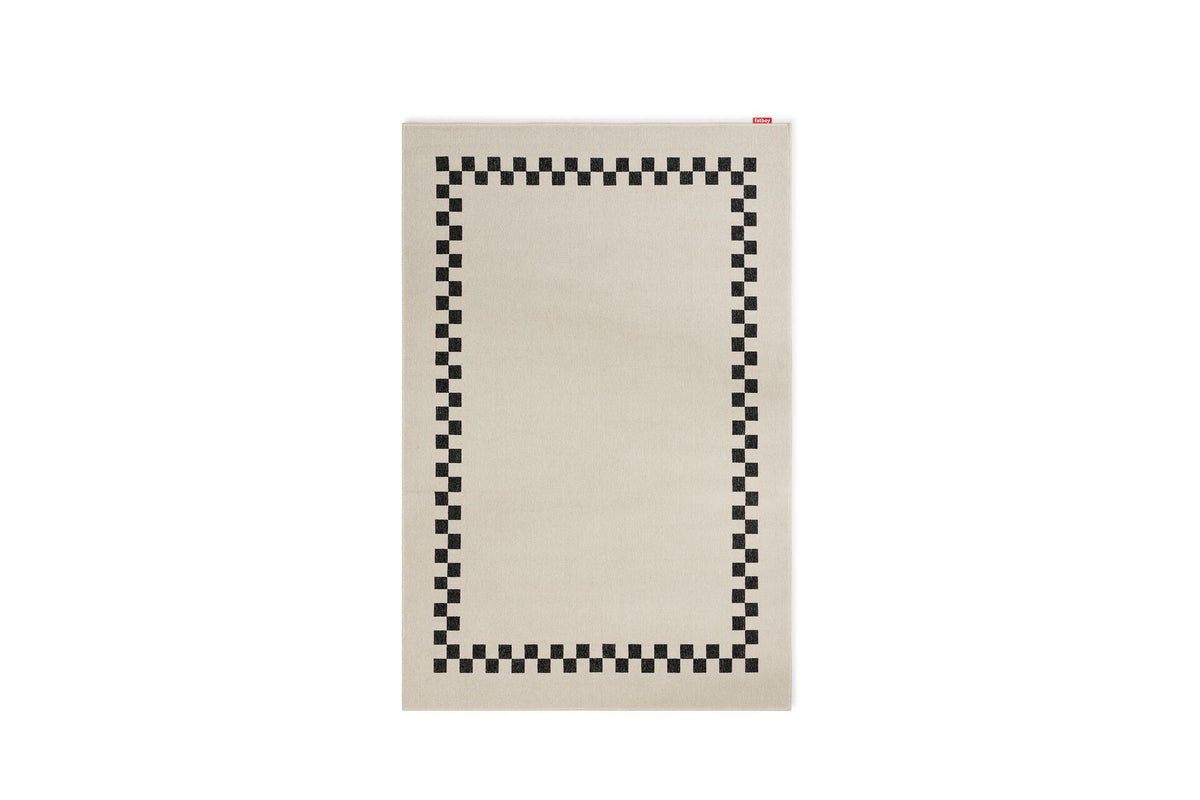 Tapis rectangulaire de jardin en polypropylène crème160x130cm Carpretty Petit - Fatboy