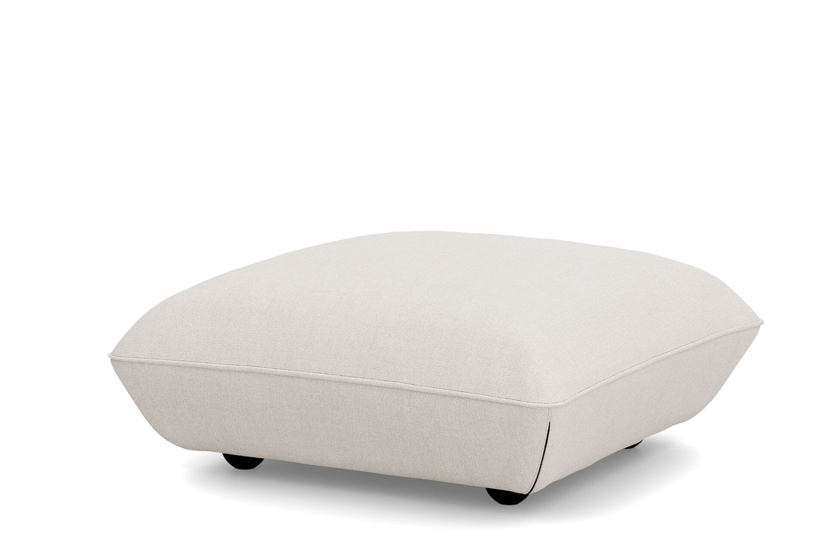 Pouf en polyester recyclé crème 108x108x44 cm Sumo Bouclé - Fatboy