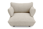 Fauteuil en polyester recyclé beige 114x108x90 cm Sumo Bouclé - Fatboy