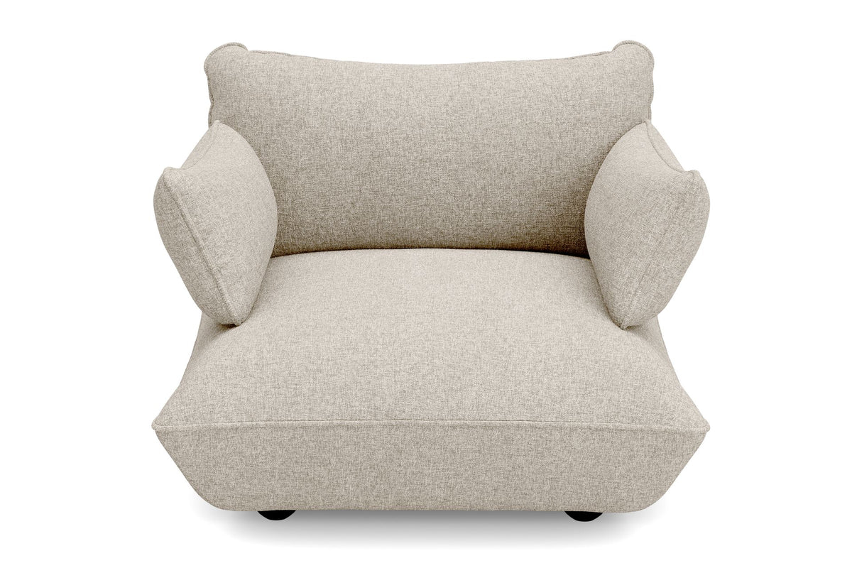 Fauteuil en polyester recyclé beige 114x108x90 cm Sumo Bouclé - Fatboy