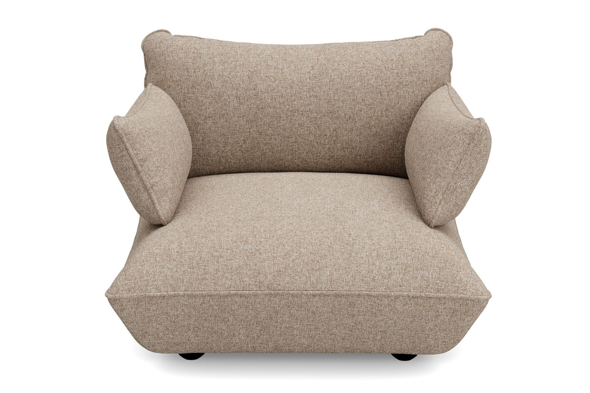 Fauteuil en polyester recyclé marron 114x108x90 cm Sumo Bouclé - Fatboy