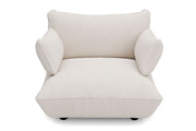 Fauteuil en polyester recyclé crème 114x108x90 cm Sumo Bouclé - Fatboy
