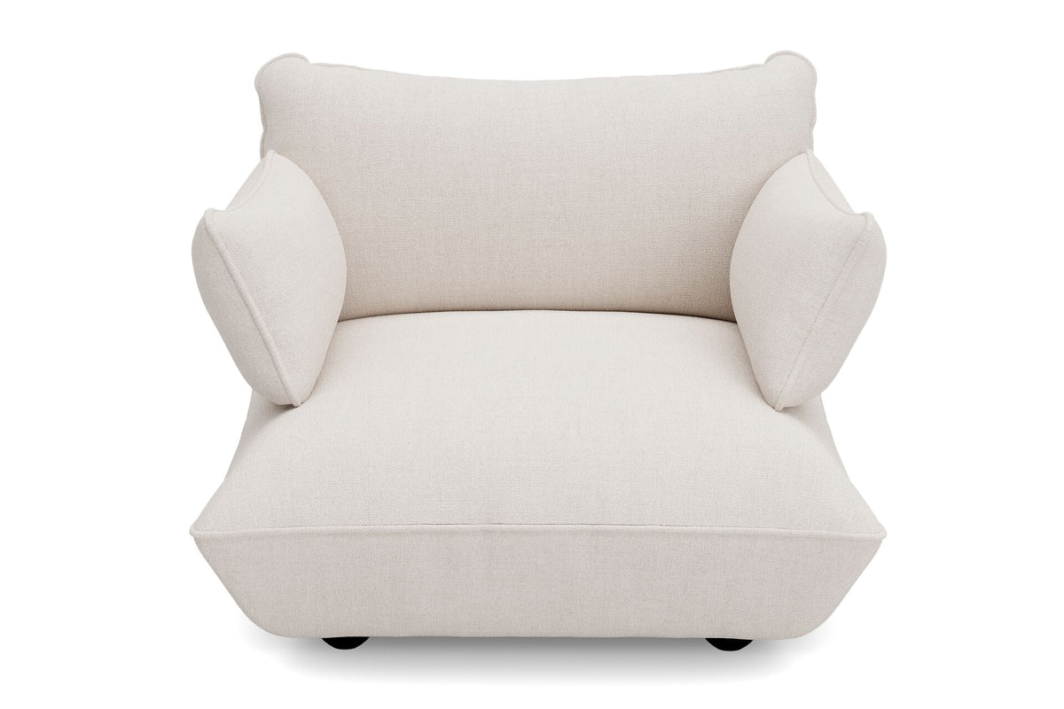 Fauteuil en polyester recyclé crème 114x108x90 cm Sumo Bouclé - Fatboy