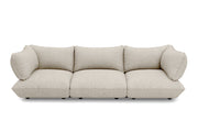 4-seater sofa in recycled polyester beige 301x108x90 cm Sumo Bouclé - Fatboy