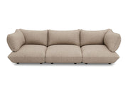 Canapé 4 places en polyester recyclé marron 301x108x90 cm Sumo Bouclé - Fatboy