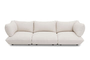 4-seater sofa in recycled polyester cream 301x108x90 cm Sumo Bouclé - Fatboy