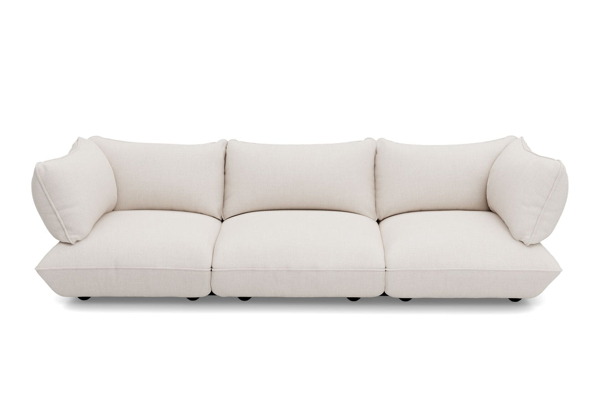 Canapé 4 places en polyester recyclé crème 301x108x90 cm Sumo Bouclé - Fatboy
