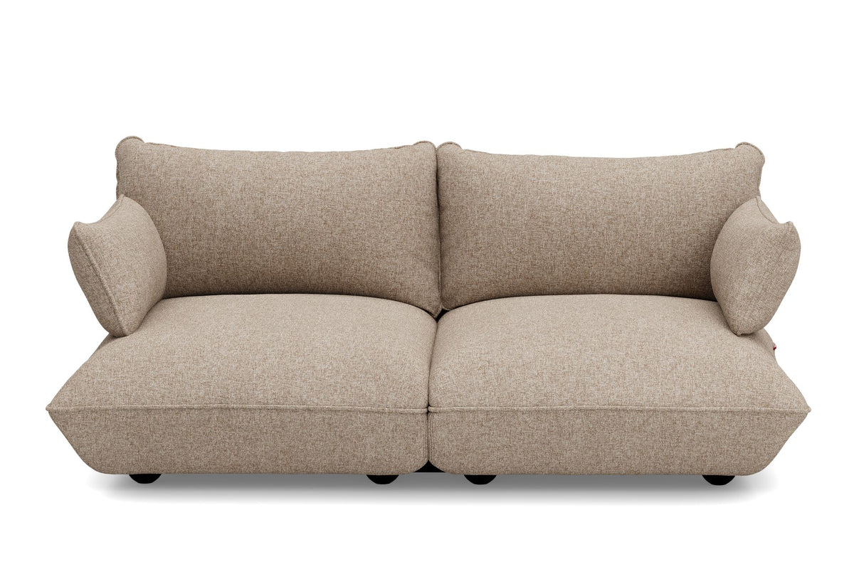 Canapé 3 places en polyester recyclé marron 210,5x108x90 cm cm Sumo Bouclé - Fatboy