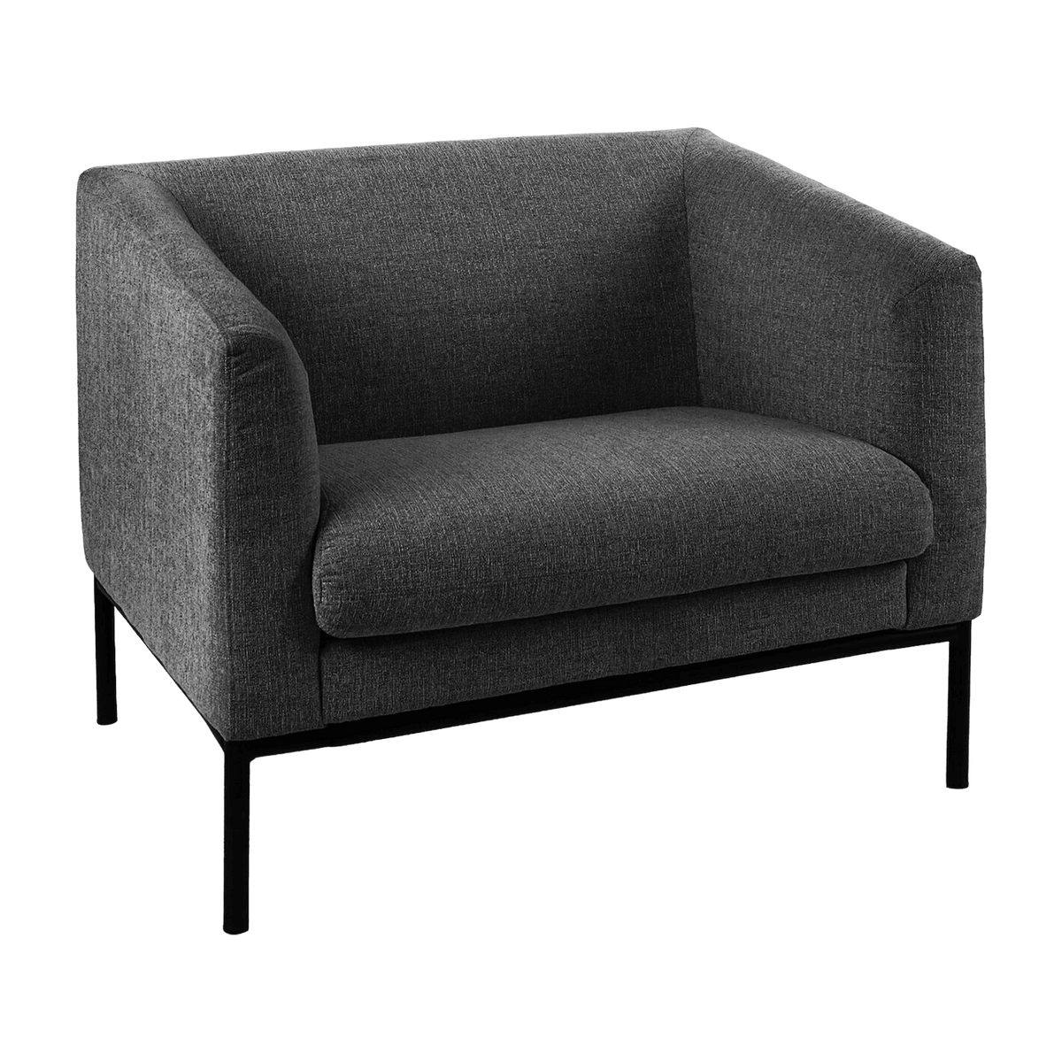 Dark grey Cony 1 seat armchair - Pomax - The Cool Republic