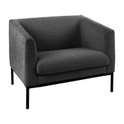 Fauteuil 1 place gris foncé Cony - Pomax - The Cool Republic