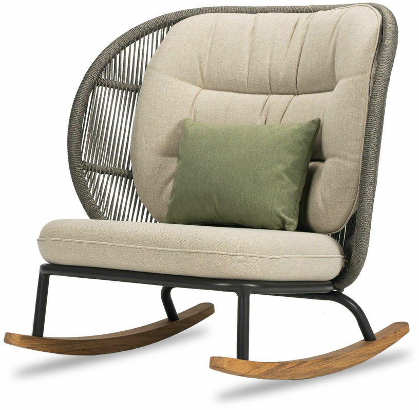 Fauteuil à bascule avec set de coussins Amande Kodo - Vincent Sheppard - The Cool Republic