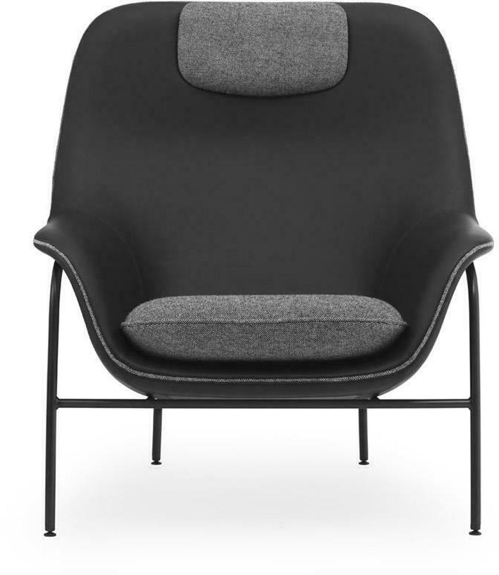 Fauteuil avec appui - tête en acier ultra hallingdal Drape - Normann Copenhagen - The Cool Republic