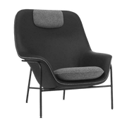 Fauteuil avec appui-tête en acier ultra hallingdal Drape - Normann Copenhagen - The Cool Republic
