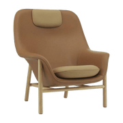 Fauteuil avec appui-tête en chêne ultra Drape - Normann Copenhagen - The Cool Republic