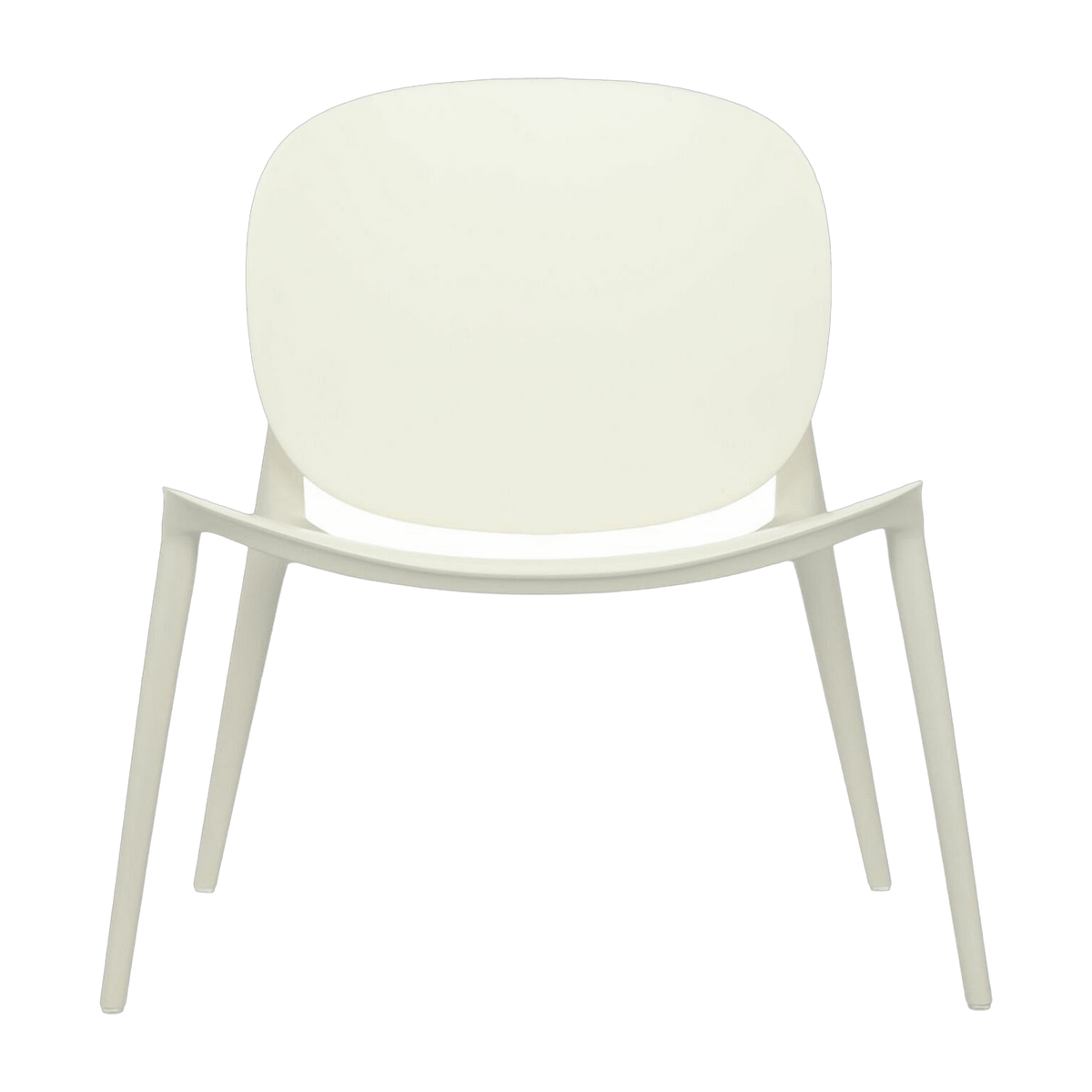 Fauteuil bas blanc Be Bop - Kartell - The Cool Republic