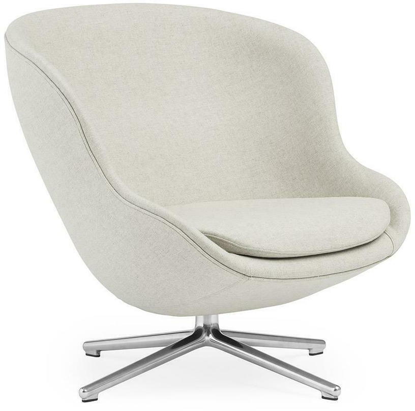 Fauteuil bas en aluminium et tissu beige Hyg - Normann Copenhagen - The Cool Republic
