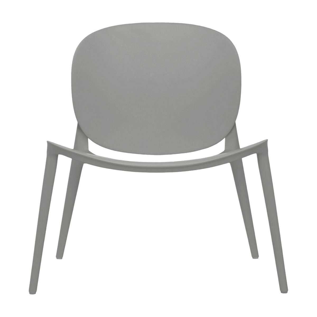 Fauteuil bas gris Be Bop - Kartell - The Cool Republic