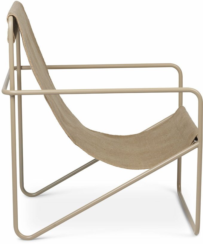 Fauteuil beige en métal beige Desert - Ferm Living - The Cool Republic