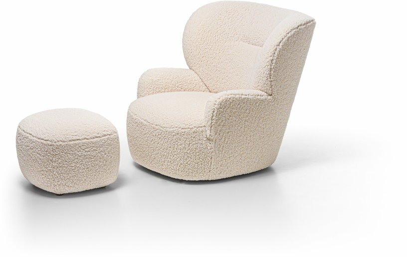 Fauteuil blanc Bear Loll 09 - Gervasoni - The Cool Republic
