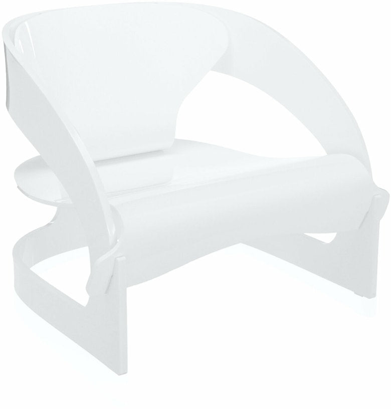 Fauteuil blanc Joe Colombo - Kartell - The Cool Republic