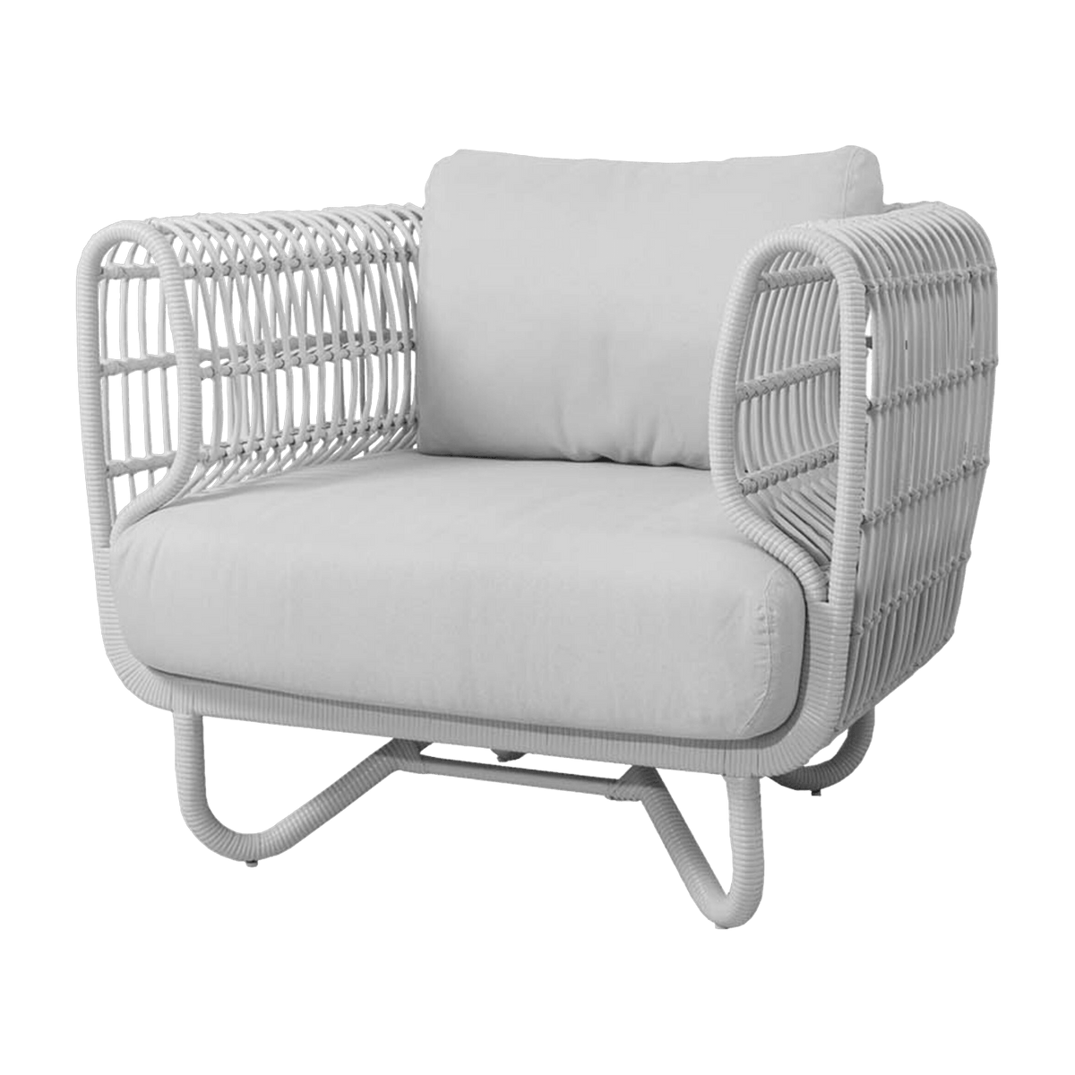 Fauteuil cadre blanc Nest - Cane-Line - The Cool Republic