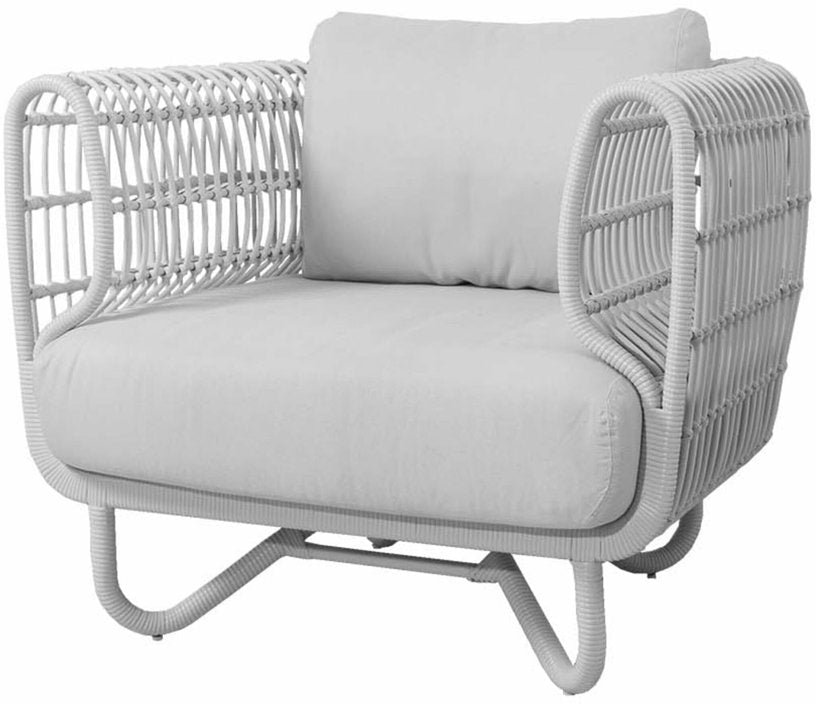 Fauteuil cadre blanc Nest - Cane - Line - The Cool Republic