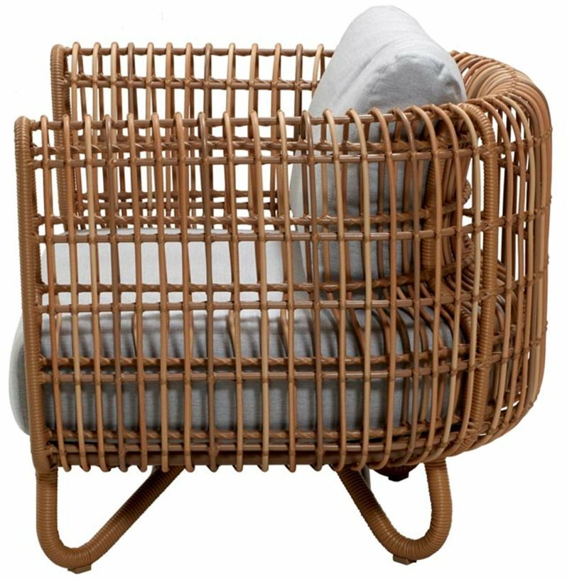Fauteuil cadre naturel Nest - Cane - Line - The Cool Republic