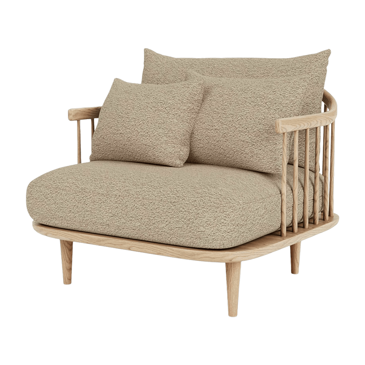 Brown armchair Fly SC1 - &tradition - The Cool Republic