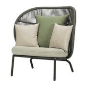 Fauteuil cocoon avec set de coussins Almond Kodo - Vincent Sheppard - The Cool Republic