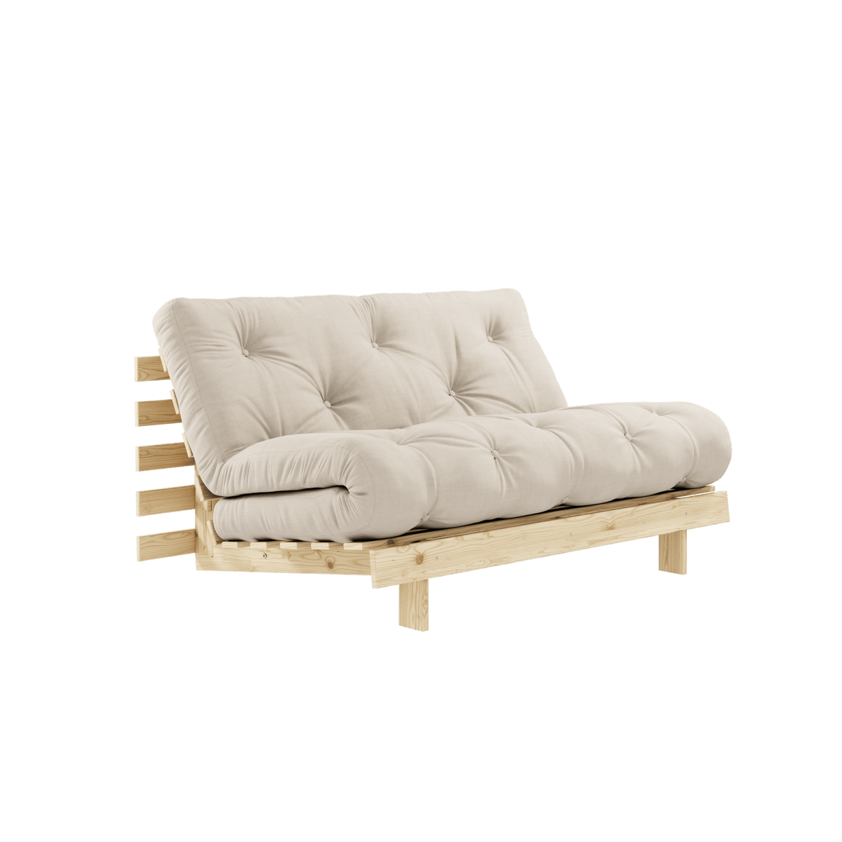 Fauteuil convertible beige clair 140 Roots - Karup Design - The Cool Republic
