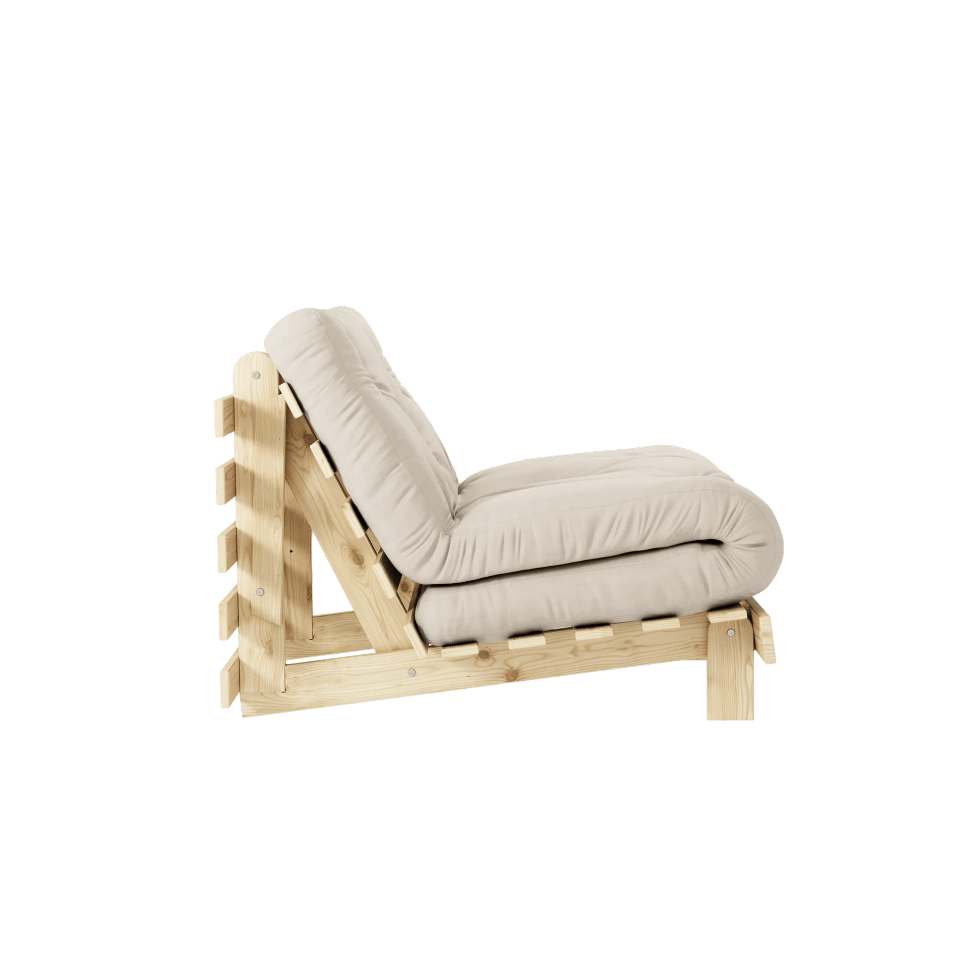 Fauteuil convertible beige clair 90 Roots - Karup Design - The Cool Republic