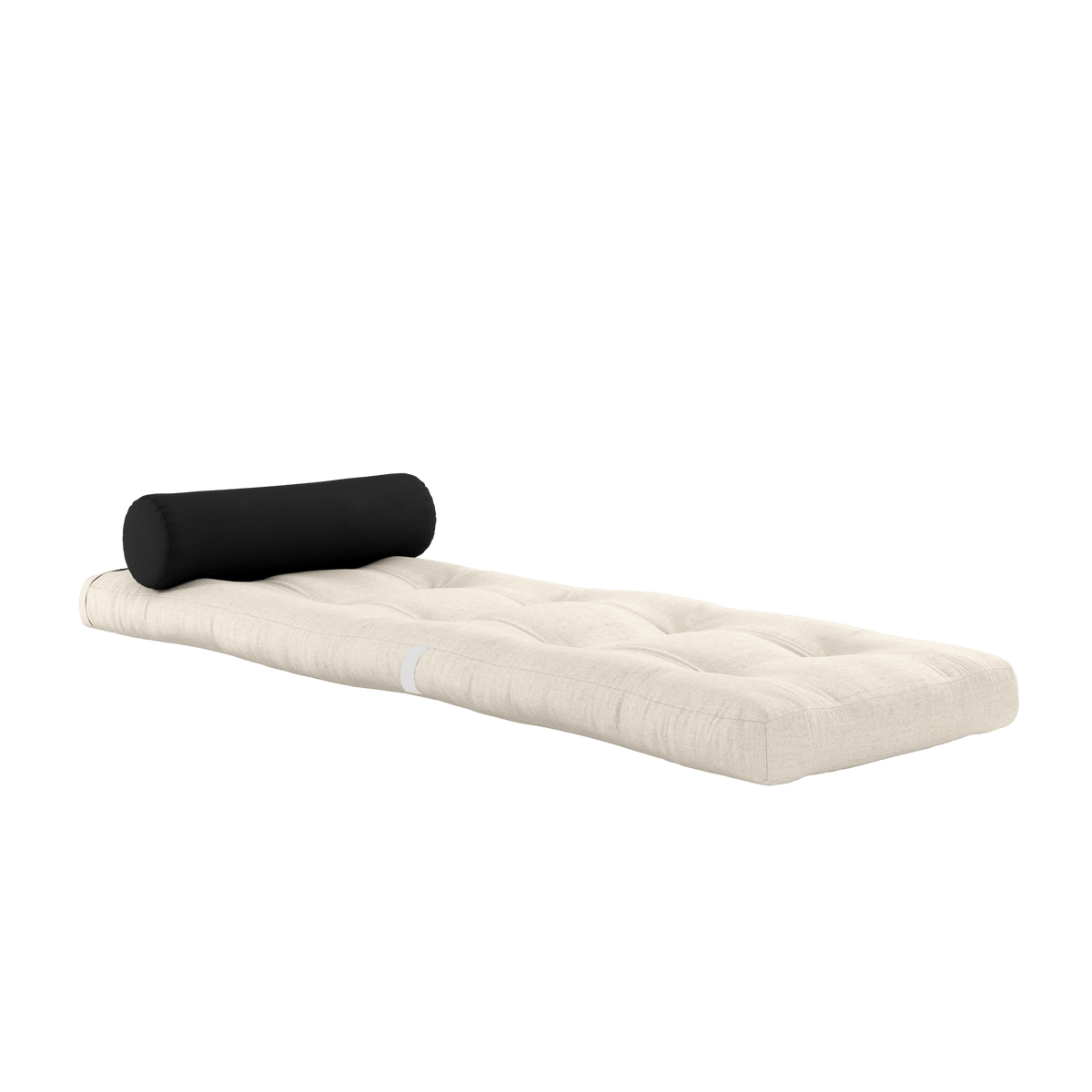 Fauteuil convertible en lin avec coussin gris foncé 70x120x40cm Wrap - Karup Design - The Cool Republic