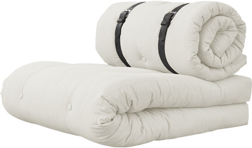 Fauteuil convertible en lit de jour écru Buckle - Up - Karup Design - The Cool Republic