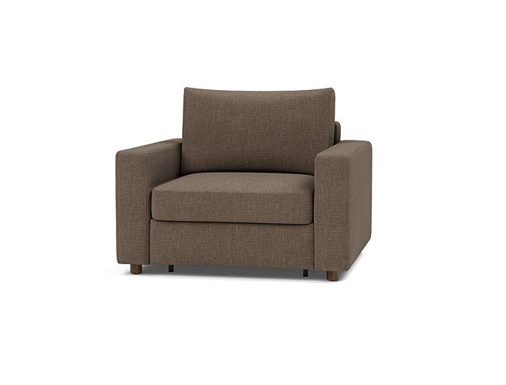 Fauteuil convertible en polyester recyclé brun 127x109x70cm Neah - Innovation Living - The Cool Republic