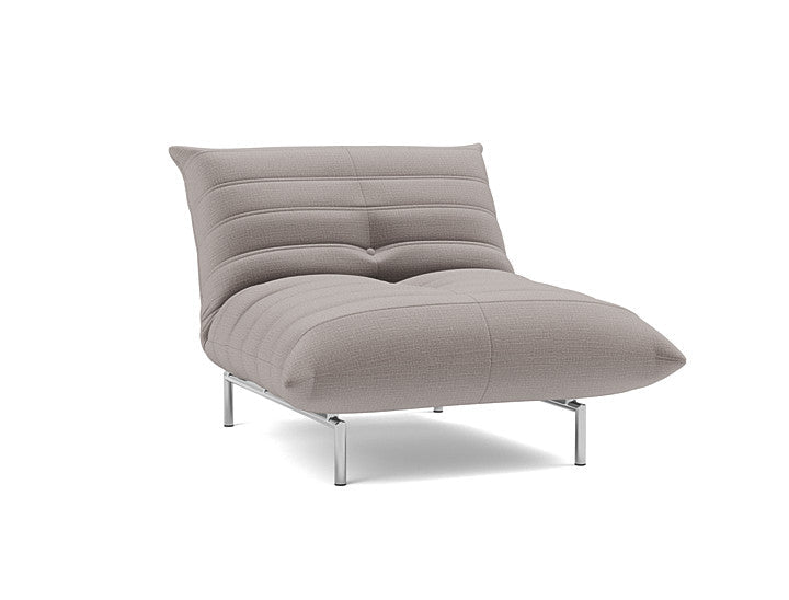 Fauteuil convertible en polyester recyclé gris 101x96x81cm Mikunjo - Innovation living - The Cool Republic
