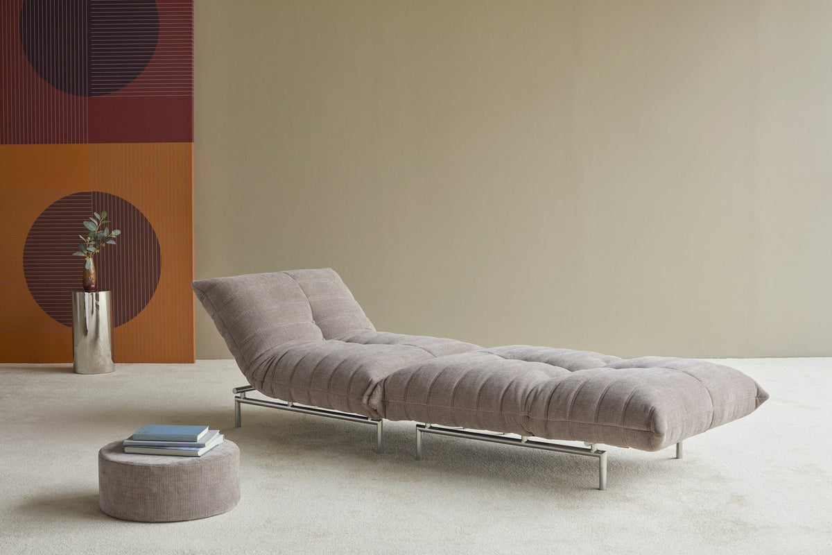 Fauteuil convertible en polyester recyclé kaki 101x96x81cm Mikunjo - Innovation living - The Cool Republic