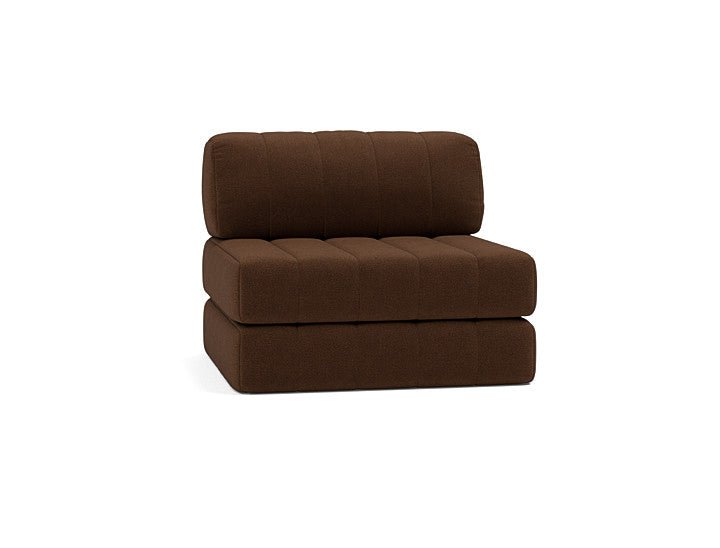 Fauteuil convertible en polyester recyclé marron 104x77cm Cozypad - Innovation living - The Cool Republic