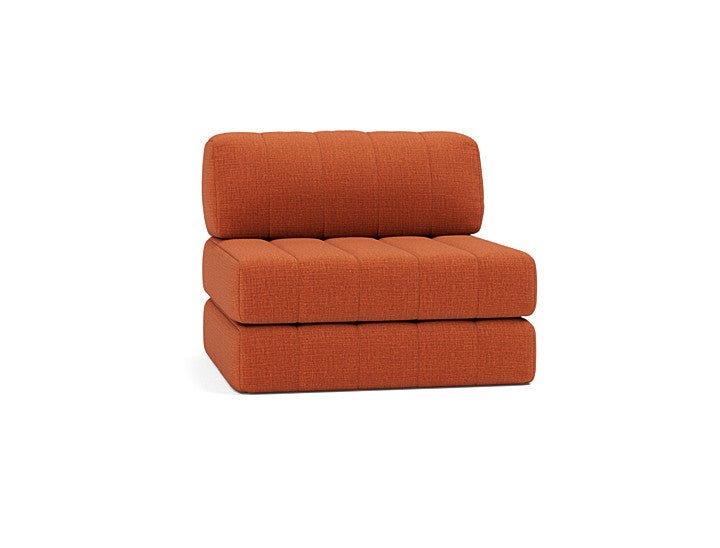 Fauteuil convertible en polyester recyclé orange 104x77cm Cozypad - Innovation living - The Cool Republic