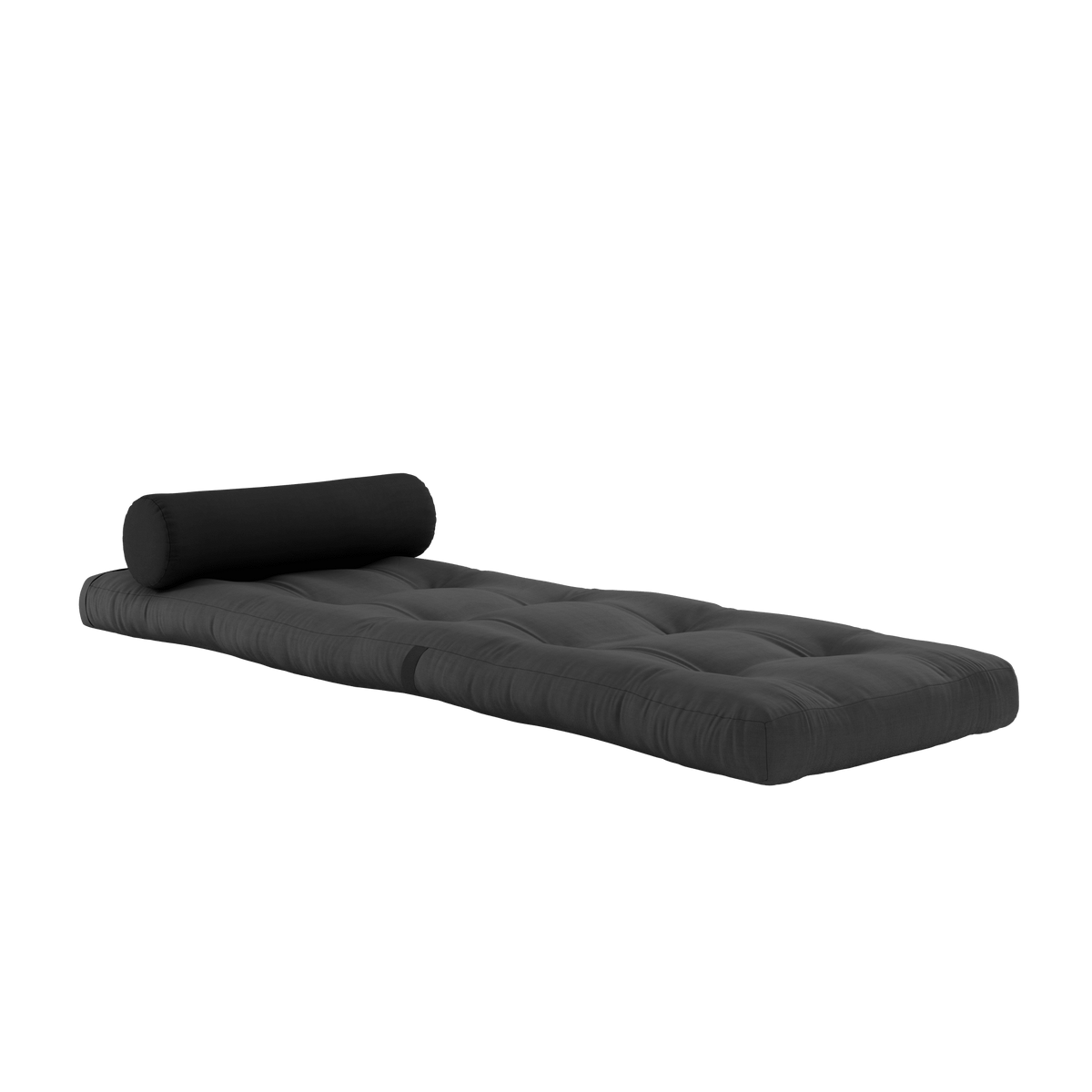 Fauteuil convertible gris foncé avec coussin gris foncé 70x120x40cm Wrap - Karup Design - The Cool Republic