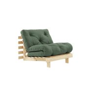 Fauteuil convertible vert olive 90 Roots - Karup Design - The Cool Republic