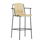 Fauteuil de bar en acier noir 65 cm Studio Oak - Normann Copenhagen - The Cool Republic